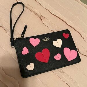 kate spade heart wristlet
